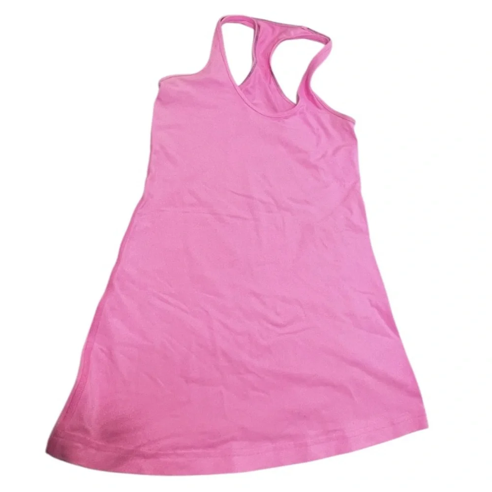 Lululemon Hot Pink Racerback Tank Top Built In Bra Size 6 - Picture 7 of 8